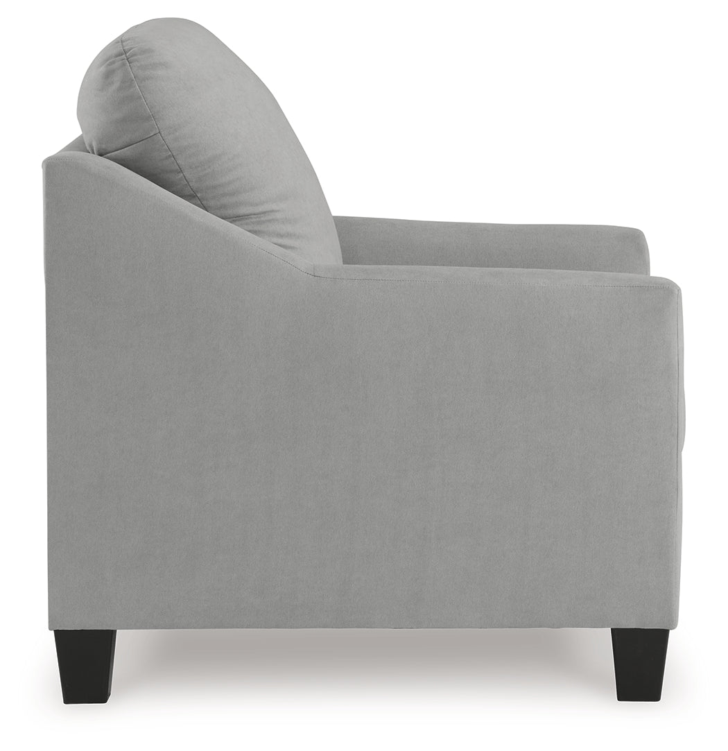 Adlai Chair and Ottoman in Shadow - PKG019284