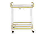 Aerin Server Cart, Gold from Steve Silver - Luna Furniture