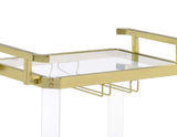 Aerin Server Cart, Gold from Steve Silver - Luna Furniture