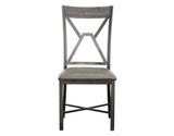 Alamo Gray PU Side Chair, Set of 2 from Steve Silver - Luna Furniture