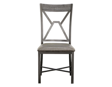 Alamo Gray PU Side Chair, Set of 2 from Steve Silver - Luna Furniture