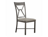 Alamo Gray PU Side Chair, Set of 2 from Steve Silver - Luna Furniture