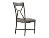 Alamo Gray PU Side Chair, Set of 2 from Steve Silver - Luna Furniture