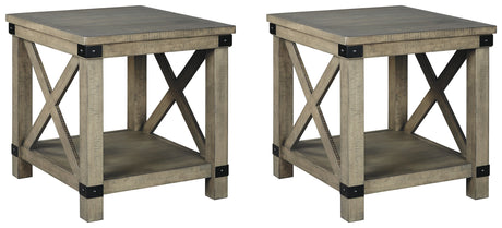 Aldwin Gray 2 End Table from Ashley - Luna Furniture