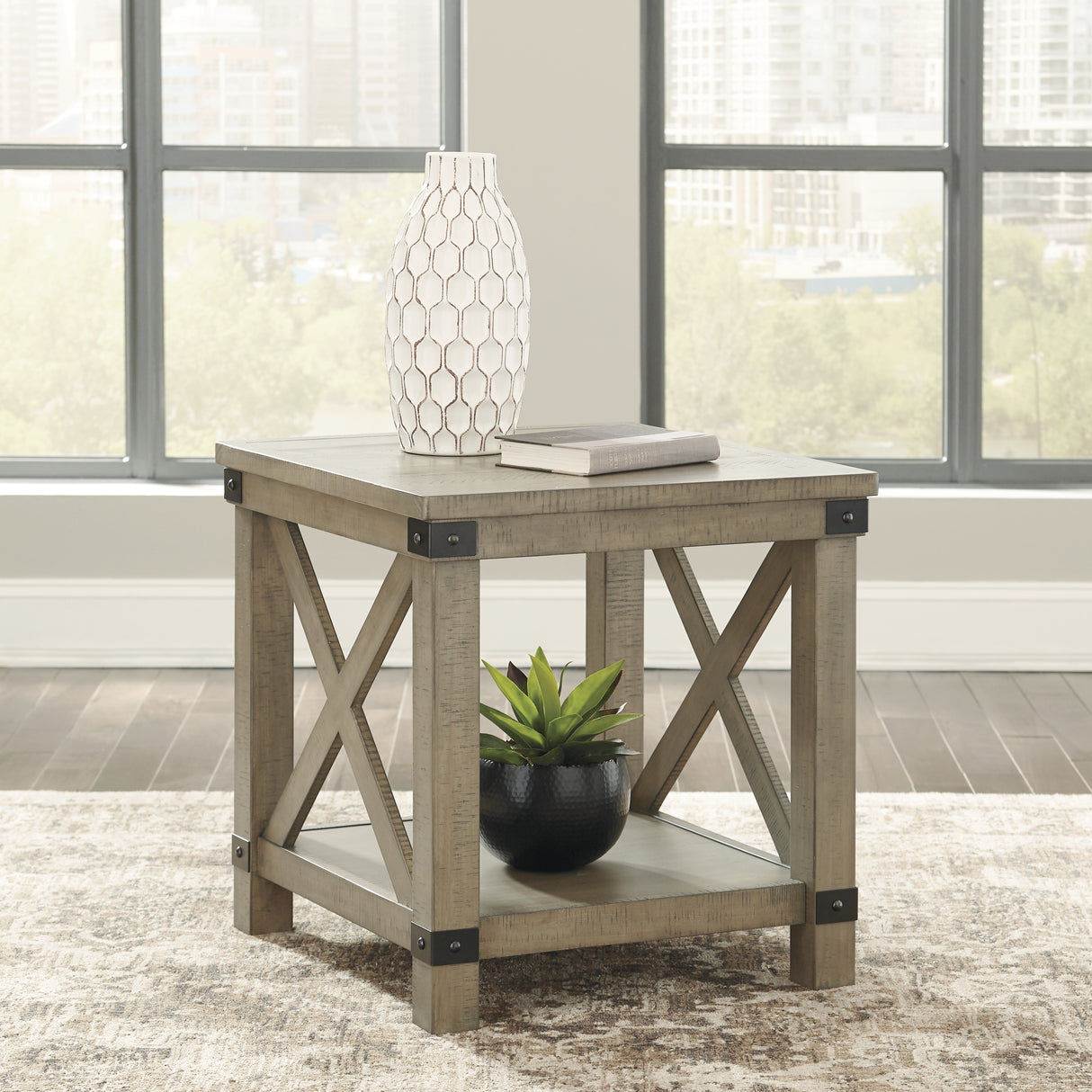 Aldwin Gray 2 End Table from Ashley - Luna Furniture