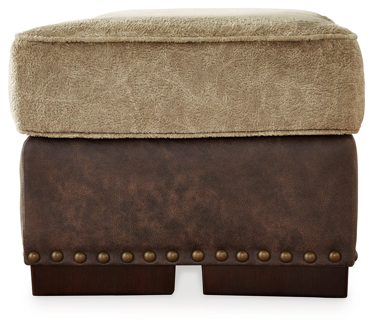 Alesbury Chair and Ottoman in Chocolate - PKG019093