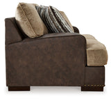 Alesbury Sofa and Loveseat in Chocolate - PKG019092