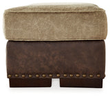 Alesbury Sofa, Loveseat, Chair and Ottoman in Chocolate - PKG019094