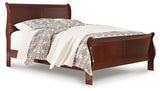 Alisdair California King Sleigh Bed with Dresser in Reddish Brown - PKG004945