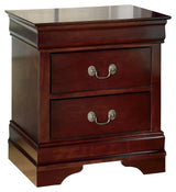 Alisdair California King Sleigh Bed with Mirrored Dresser and 2 Nightstands in Reddish Brown from Ashley - Luna Furniture