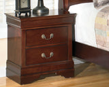 Alisdair King Sleigh Bed with 2 Nightstands in Reddish Brown from Ashley - Luna Furniture