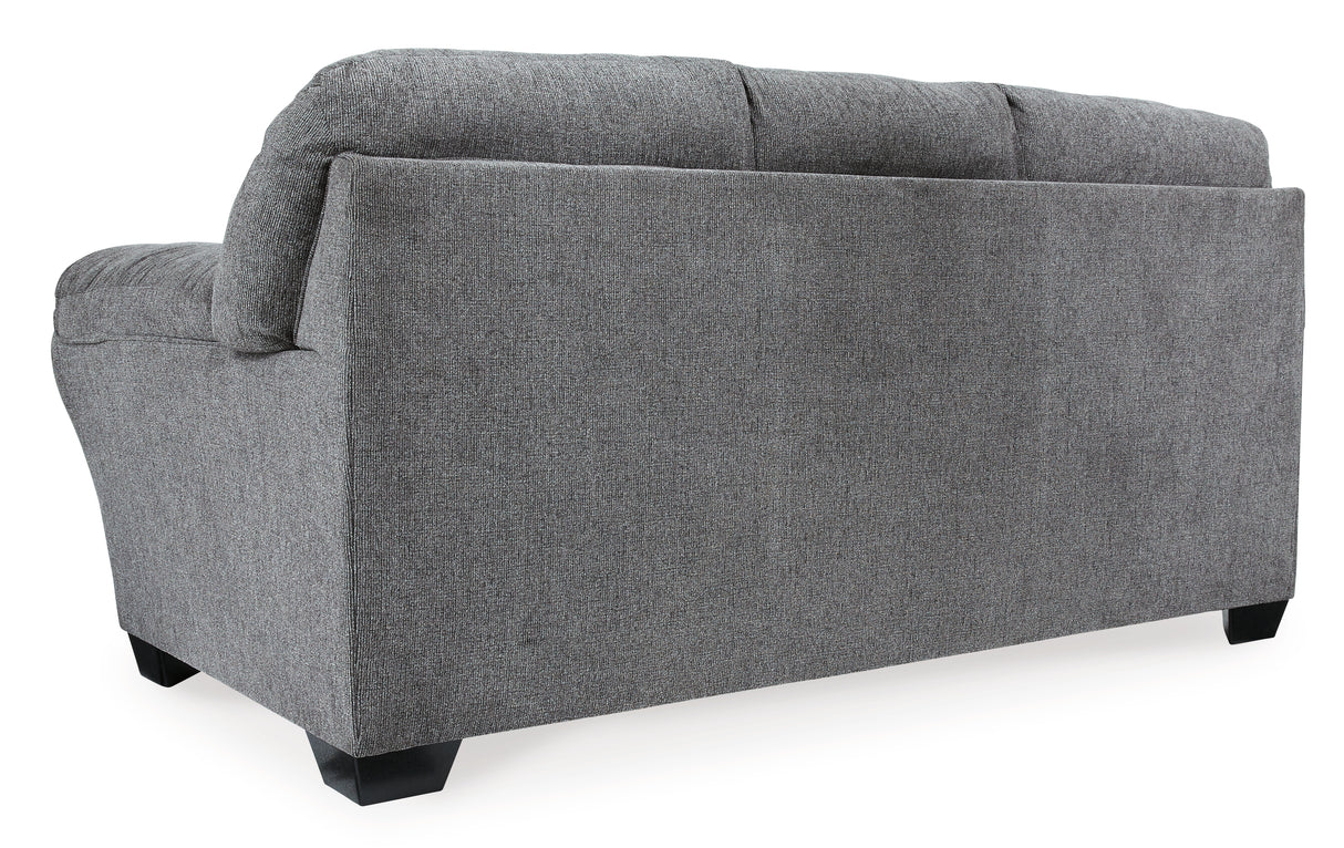 Allmaxx Sofa, Loveseat and Recliner in Pewter from Ashley - Luna Furniture