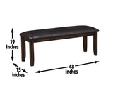 Ally Bench, Antique Charcoal from Steve Silver - Luna Furniture