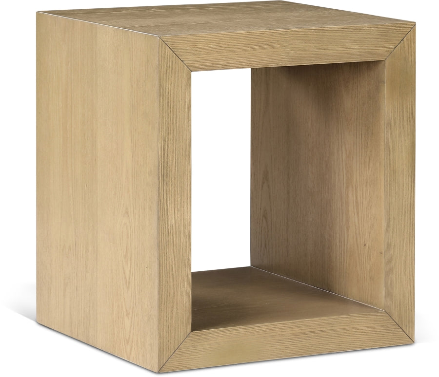 Alma End Table in Natural from Meridian - Luna Furniture