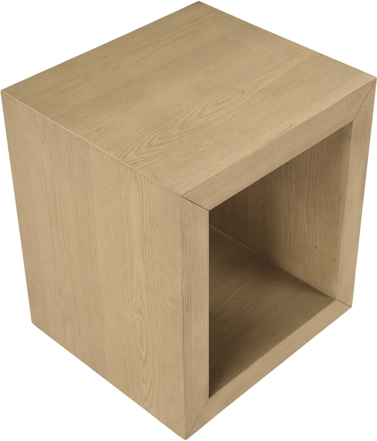 Alma End Table in Natural from Meridian - Luna Furniture