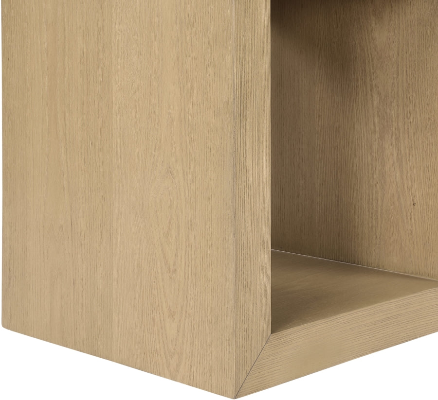 Alma End Table in Natural from Meridian - Luna Furniture