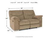 Alphons Sofa, Loveseat and Recliner in Briar - PKG014454