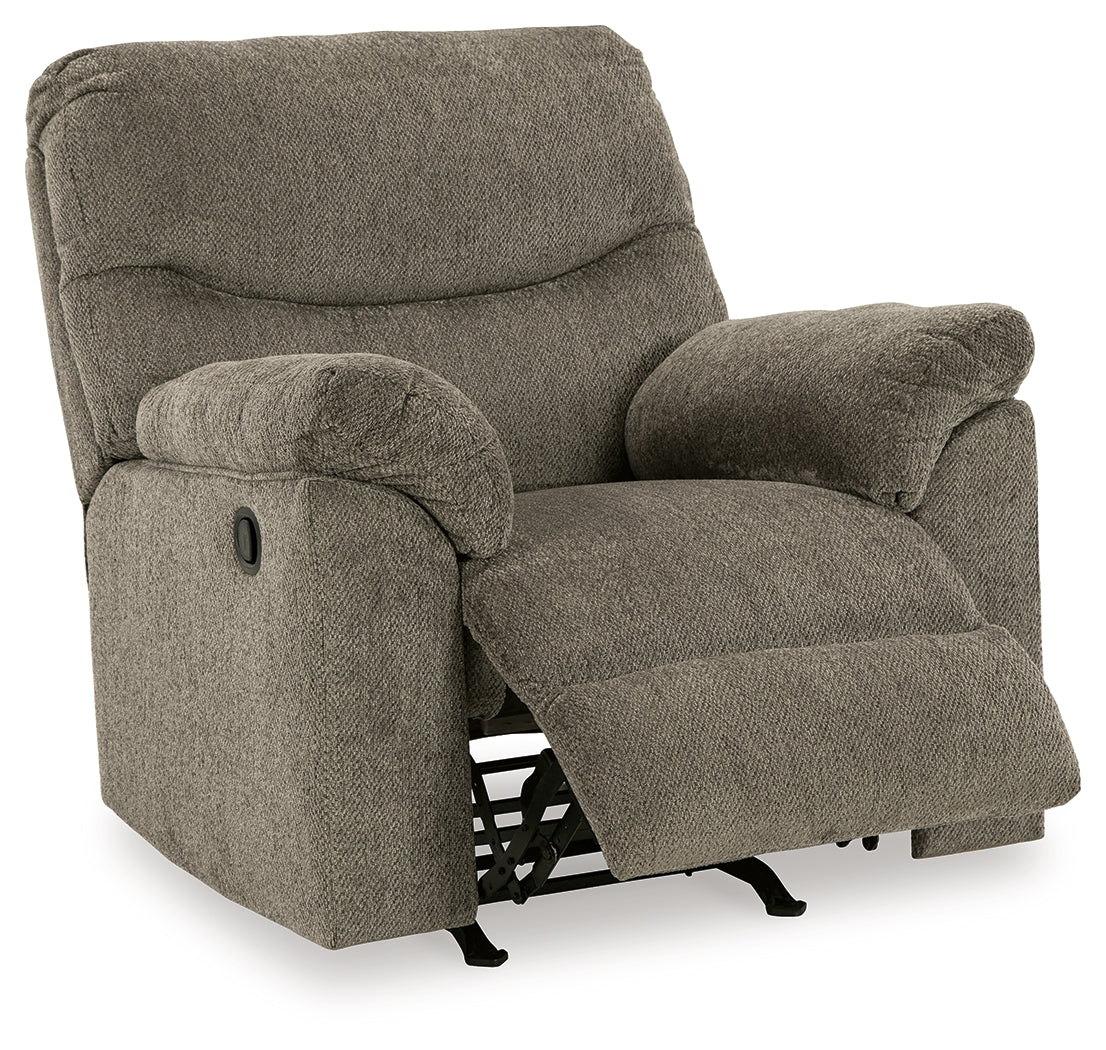 Alphons Sofa, Loveseat and Recliner in Putty - PKG014452