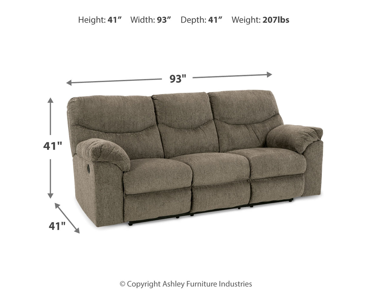 Alphons Sofa, Loveseat and Recliner in Putty - PKG014452