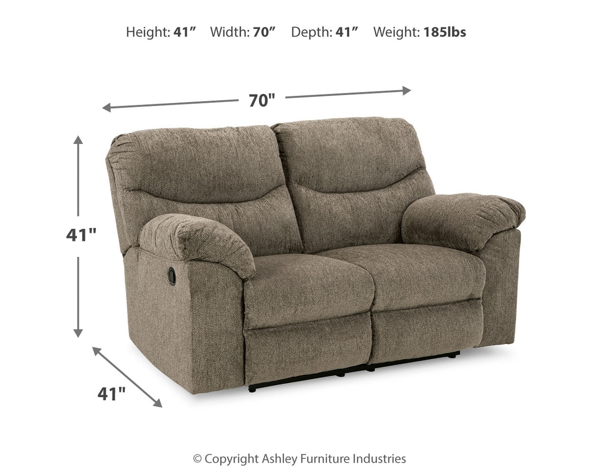 Alphons Sofa, Loveseat and Recliner in Putty - PKG014452