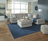 Altari 2-Piece Sectional with Ottoman in Alloy - PKG001812