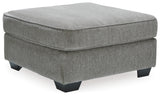 Altari 2-Piece Sectional with Ottoman in Alloy - PKG001812