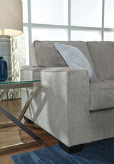 Altari 2-Piece Sectional with Ottoman in Alloy - PKG001812