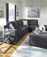 Altari 2-Piece Sectional with Ottoman in Slate - PKG001805