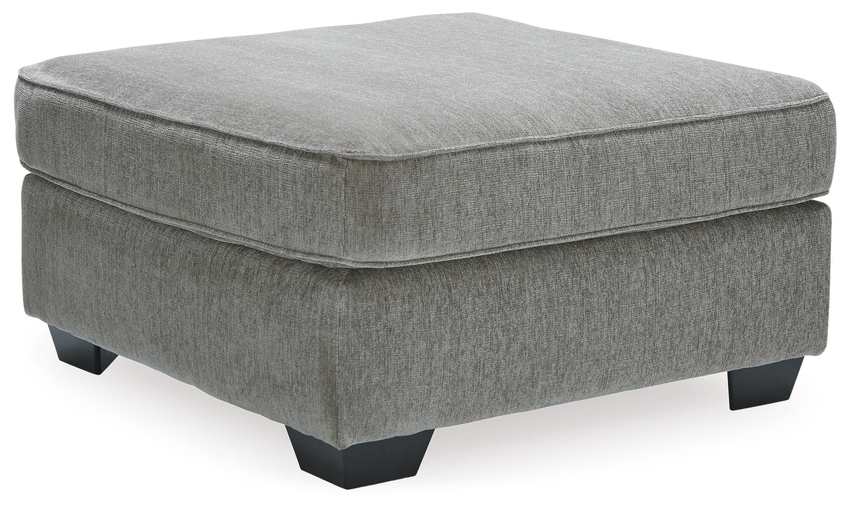 Altari 2-Piece Sleeper Sectional with Ottoman in Alloy - PKG001813