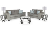 Altari 7 Piece Living Room in Alloy - PKG014528