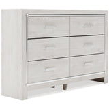 Altyra King Panel Bed with Dresser in White - PKG009424