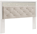 Altyra King Panel Headboard Bed with Dresser in White - PKG009472