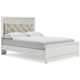 Altyra Queen Panel Bed with Dresser in White - PKG009418