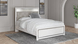 Altyra Queen Panel Bed with Dresser in White - PKG009418