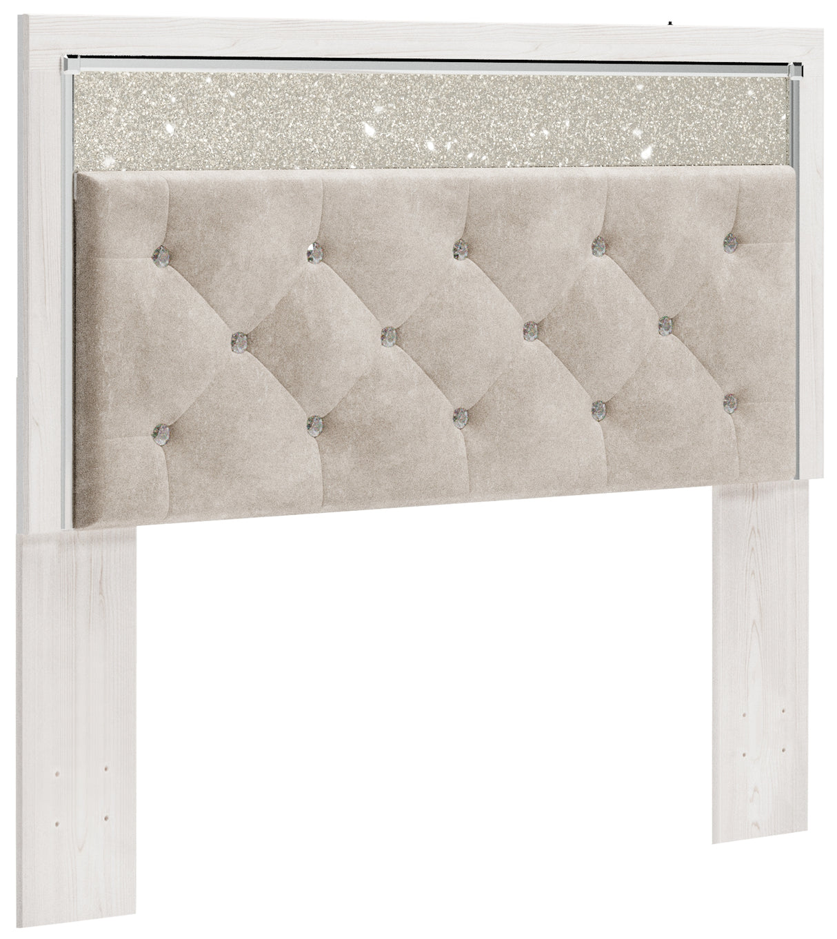 Altyra Queen Panel Headboard Bed with Dresser in White - PKG009466