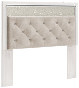 Altyra Queen Panel Headboard Bed with Dresser in White - PKG009466