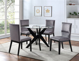 Amalie Side Chair, Grey Velvet, Set of 2 - AL4848SG