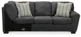 Ambee 3-Piece Sectional with Ottoman in Slate - PKG010934