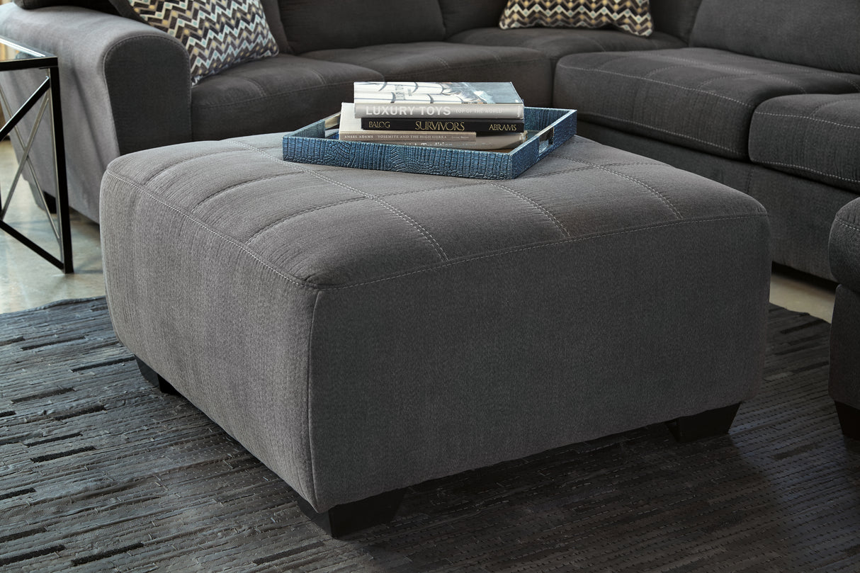 Ambee 3-Piece Sectional with Ottoman in Slate - PKG010934