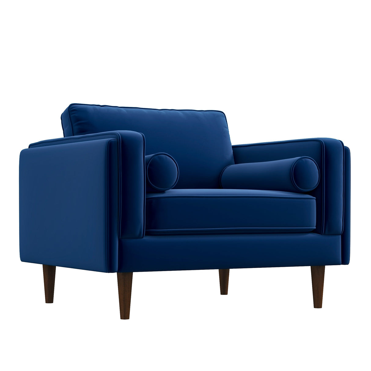 Amber Lounge Chair (Navy Blue Velvet) - LCH00300501