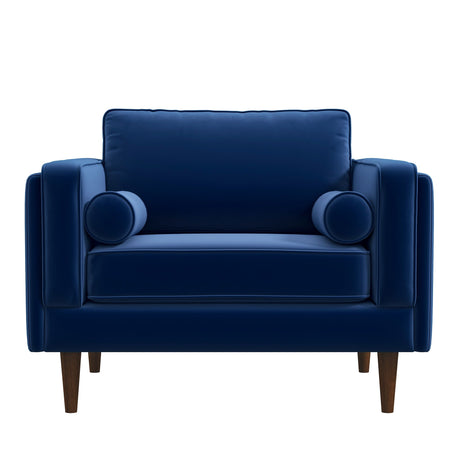 Amber Lounge Chair (Navy Blue Velvet) - LCH00300501