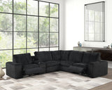 Amelia Black Power Reclining Sectional from Happy Homes - Luna Furniture