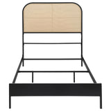 Amherst Radio Weave Rattan Metal Full Bed Black from Coaster - Luna Furniture