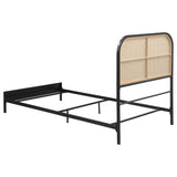 Amherst Radio Weave Rattan Metal Full Bed Black from Coaster - Luna Furniture