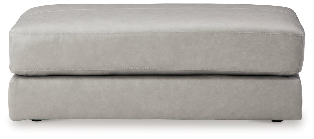 Amiata 2-Piece Sectional with Ottoman in Glacier from Ashley - Luna Furniture