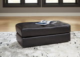 Amiata Chair and Ottoman in Onyx from Ashley - Luna Furniture