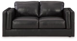 Amiata Sofa, Loveseat, Chair and Ottoman in Onyx from Ashley - Luna Furniture