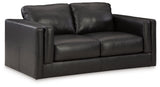 Amiata Sofa, Loveseat, Chair and Ottoman in Onyx from Ashley - Luna Furniture