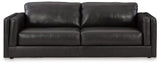 Amiata Sofa, Loveseat, Chair and Ottoman in Onyx from Ashley - Luna Furniture