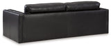 Amiata Sofa, Loveseat, Chair and Ottoman in Onyx from Ashley - Luna Furniture